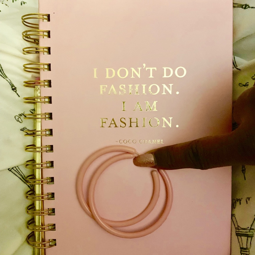 Pink Hoop Earring Plastic hard to come by ....